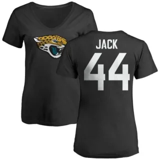 Myles Jack Women's Jacksonville Jaguars Name & Number Logo Slim Fit T-Shirt - Black