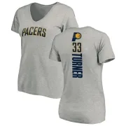 Myles Turner Women's Indiana Pacers Ash Backer T-Shirt