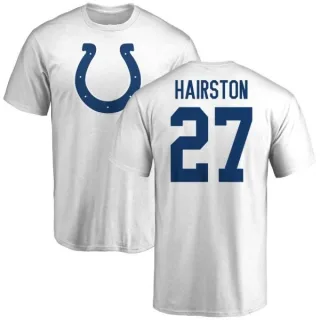 Nate Hairston Indianapolis Colts Name & Number Logo T-Shirt - White