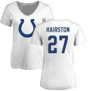 Nate Hairston Women's Indianapolis Colts Name & Number Logo Slim Fit T-Shirt - White