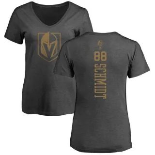 Nate Schmidt Women's Vegas Golden Knights Charcoal One Color Backer T-Shirt