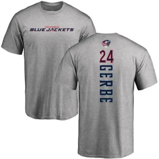 Nathan Gerbe Columbus Blue Jackets Backer T-Shirt - Ash