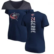 Nathan Gerbe Women's Columbus Blue Jackets Backer T-Shirt - Navy