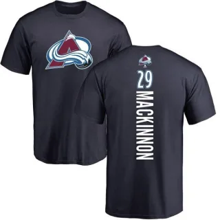 Nathan MacKinnon Colorado Avalanche Backer T-Shirt - Navy
