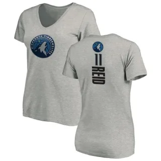 Naz Reid Women's Minnesota Timberwolves Ash Backer T-Shirt