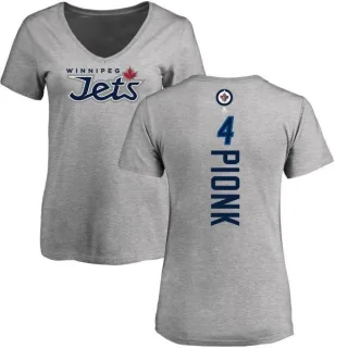 Neal Pionk Women's Winnipeg Jets Backer T-Shirt - Ash