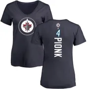 Neal Pionk Women's Winnipeg Jets Backer T-Shirt - Navy