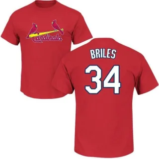 Nelson Briles St. Louis Cardinals Name & Number T-Shirt - Red