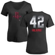 Nene Hilario Women's Houston Rockets Black Midnight Mascot T-Shirt