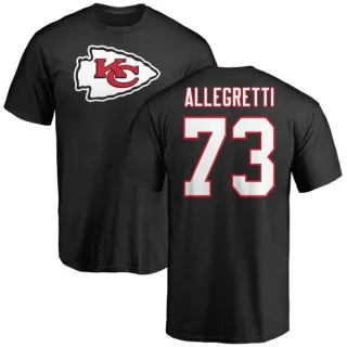 Nick Allegretti Kansas City Chiefs Name & Number Logo T-Shirt - Black