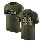 Nick Bellore Seattle Seahawks Olive Salute to Service Legend T-Shirt