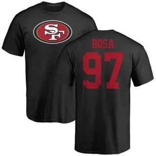 Nick Bosa San Francisco 49ers Name & Number Logo T-Shirt - Black