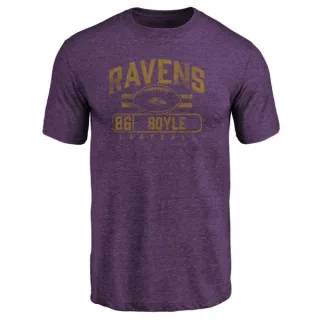 Nick Boyle Baltimore Ravens Flanker Tri-Blend T-Shirt - Purple