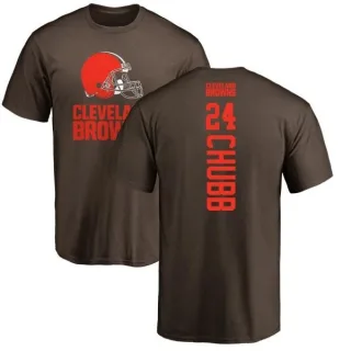 Nick Chubb Cleveland Browns Backer T-Shirt - Brown