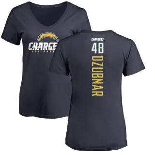 Nick Dzubnar Women's Los Angeles Chargers Backer T-Shirt - Navy