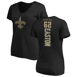 Nick Easton Women's New Orleans Saints Backer Slim Fit T-Shirt - Black