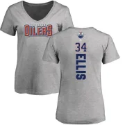 Nick Ellis Women's Edmonton Oilers Backer T-Shirt - Ash