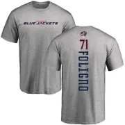 Nick Foligno Columbus Blue Jackets Backer T-Shirt - Ash