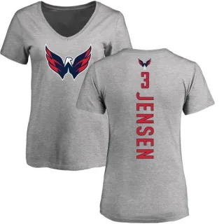 Nick Jensen Women's Washington Capitals Backer T-Shirt - Ash