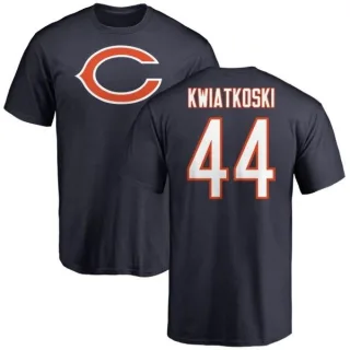 Nick Kwiatkoski Chicago Bears Name & Number Logo T-Shirt - Navy