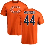 Nick Kwiatkoski Chicago Bears Name & Number Logo T-Shirt - Orange