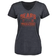 Nick Kwiatkoski Women's Chicago Bears Flanker Tri-Blend T-Shirt - Navy