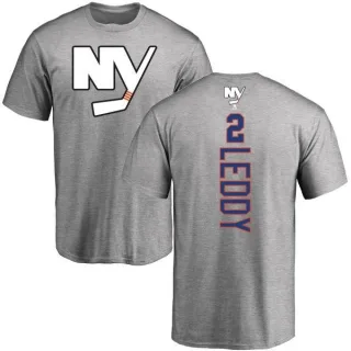 Nick Leddy New York Islanders Backer T-Shirt - Ash