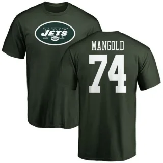 Nick Mangold New York Jets Name & Number Logo T-Shirt - Green