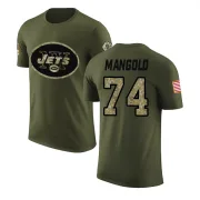 Nick Mangold New York Jets Olive Salute to Service Legend T-Shirt