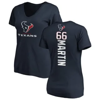 Nick Martin Women's Houston Texans Backer Slim Fit T-Shirt - Navy