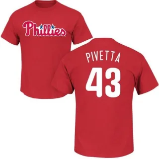 Nick Pivetta Philadelphia Phillies Name & Number T-Shirt - Red