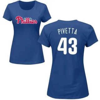 Nick Pivetta Women's Philadelphia Phillies Name & Number T-Shirt - Royal