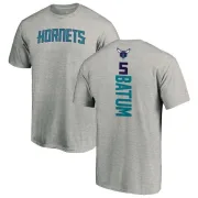 Nicolas Batum Charlotte Hornets Ash Backer T-Shirt