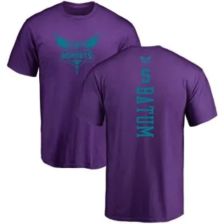 Nicolas Batum Charlotte Hornets Purple One Color Backer T-Shirt