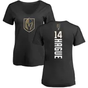 Nicolas Hague Women's Vegas Golden Knights Backer Slim Fit V-Neck T-Shirt - Black