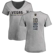 Nicolas Roy Women's Vegas Golden Knights Backer Slim Fit V-Neck T-Shirt - Heathered Gray