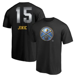 Nikola Jokic Denver Nuggets Black Midnight Mascot T-Shirt