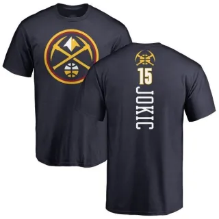 Nikola Jokic Denver Nuggets Navy Backer T-Shirt