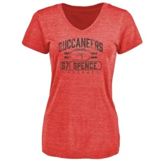 Noah Spence Women's Tampa Bay Buccaneers Flanker Tri-Blend T-Shirt - Red