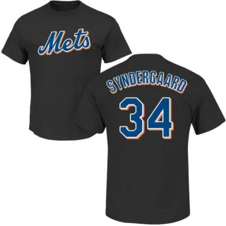 Noah Syndergaard New York Mets Name & Number T-Shirt - Black