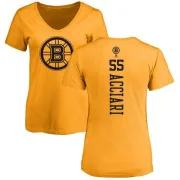 Noel Acciari Women's Boston Bruins One Color Backer T-Shirt - Gold