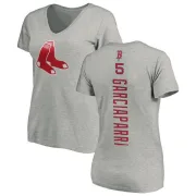 Nomar Garciaparra Women's Boston Red Sox Backer Slim Fit T-Shirt - Ash