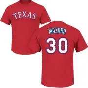 Nomar Mazara Texas Rangers Name & Number T-Shirt - Red