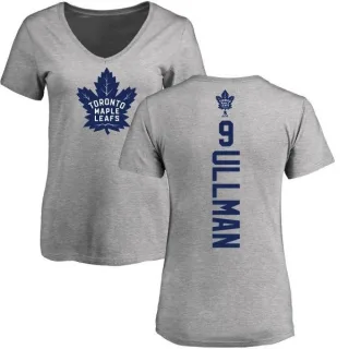 Norm Ullman Women's Toronto Maple Leafs Backer T-Shirt - Ash