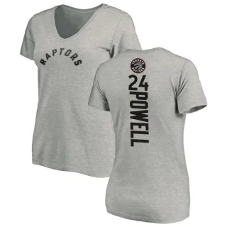 Norman Powell Women's Toronto Raptors Ash Backer T-Shirt