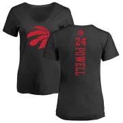 Norman Powell Women's Toronto Raptors Black One Color Backer Slim-Fit V-Neck T-Shirt