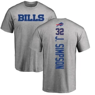 O. J. Simpson Buffalo Bills Backer T-Shirt - Ash