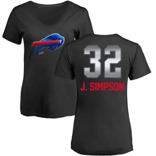 O. J. Simpson Women's Buffalo Bills Midnight Mascot T-Shirt - Black