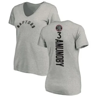 OG Anunoby Women's Toronto Raptors Ash Backer T-Shirt