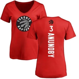 OG Anunoby Women's Toronto Raptors Red Backer T-Shirt